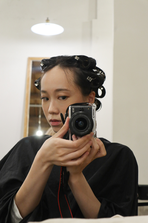 台北士林燙髮推薦日青髮廊大捲燙髮過程溫塑燙