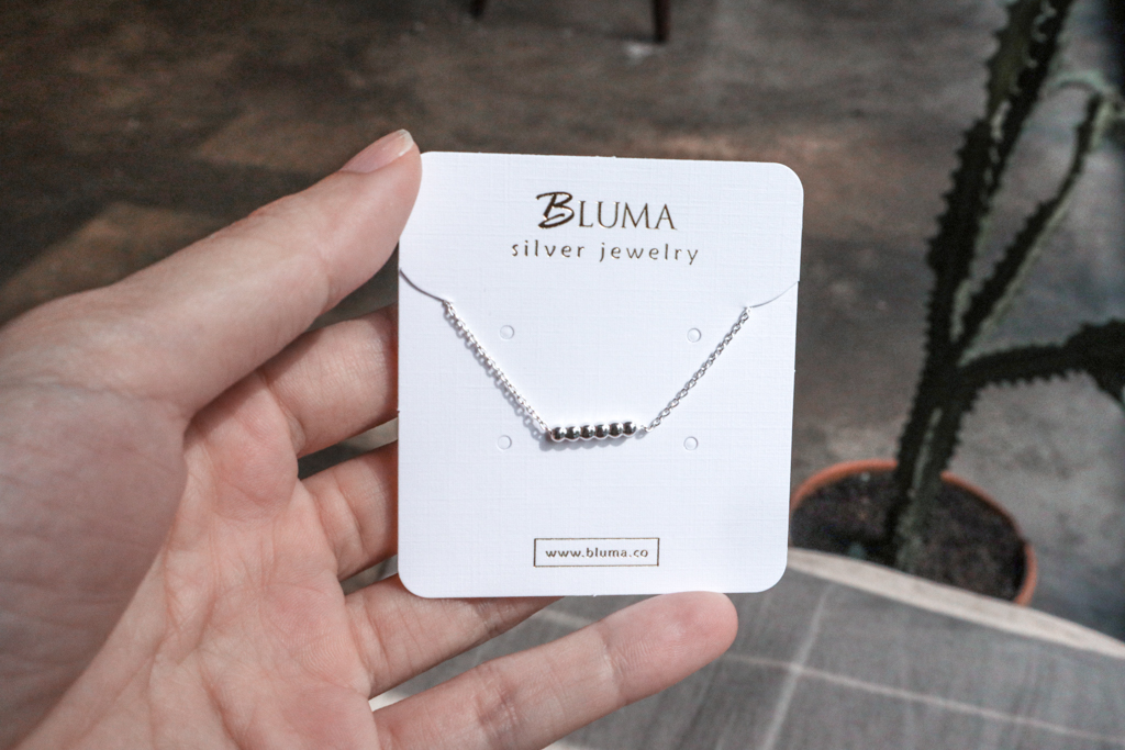 BLUMA銀飾純銀台灣平價飾品網購推薦點點心情純銀手鍊